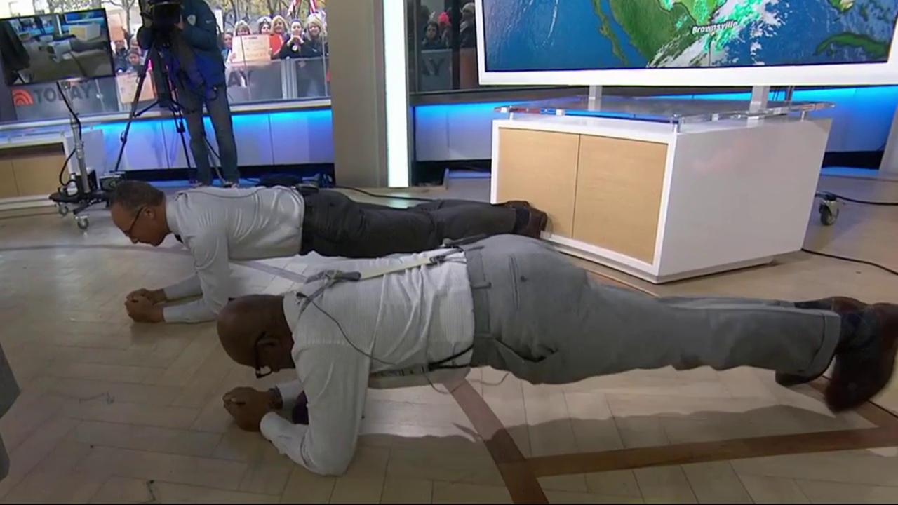 Lester Holt impresses everyone with 3-minute plank on TODAY