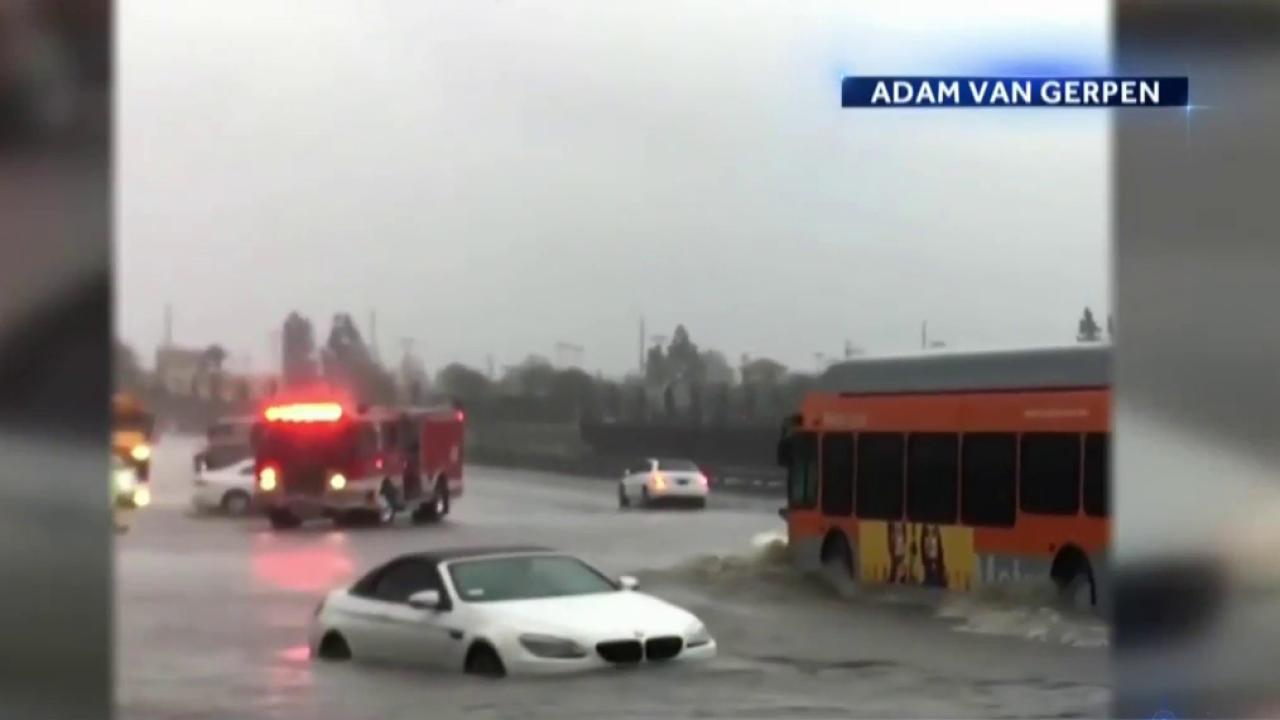 At Least Five Dead as Storms Hit Southern California, Flooding Freeways