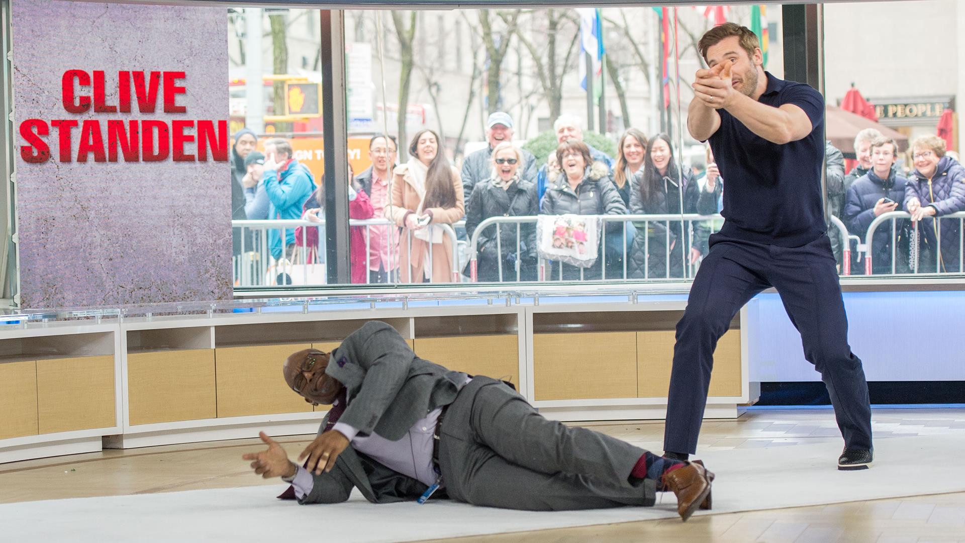 Watch Al Roker tackle a live action stunt with 'Taken' star Clive Standen