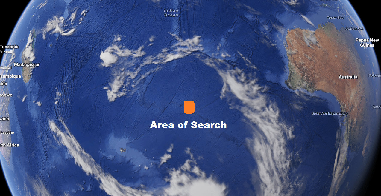 IMAGE: Sky map of search area