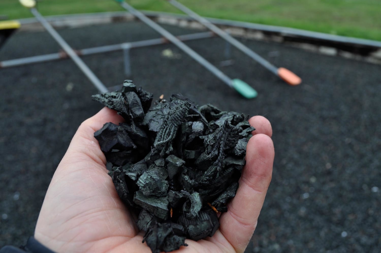 rubber mulch safe for playgrounds