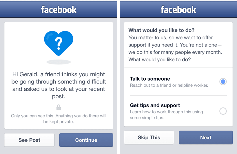 How Facebook Is Trying to Prevent Suicides