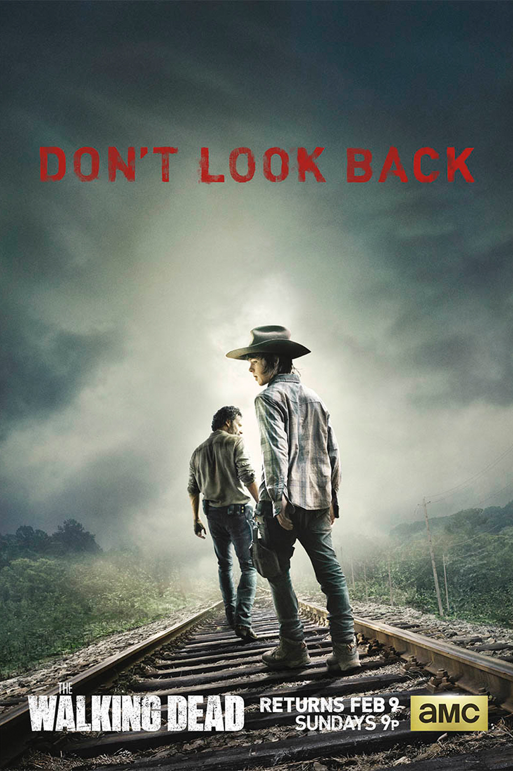 The Walking Dead Season-3 Jailhouse Poster Rick on Bus Zombie Classic sheriff 