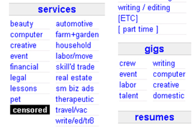 Craigslist removes adult services section - Technology ...