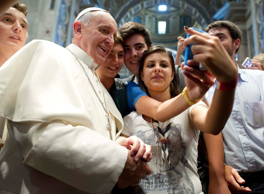 Clerical Whispers Pope Francis Poses For A Selfie At The Vatican