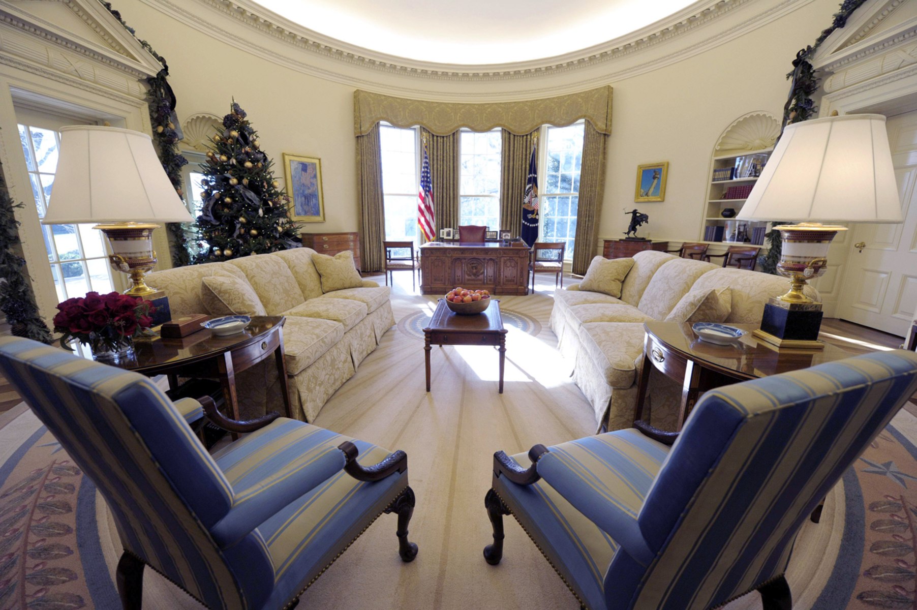 President Obama's Oval Office Remodel