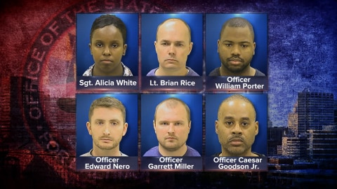 A Look at the Baltimore Police Officers Charged in Freddie Grays.