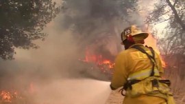 8 hikers rescued as California wildfire threatens scenic coastline