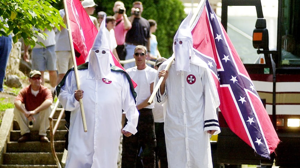 This is the unmasked face of the modern day Ku Klux Klan 