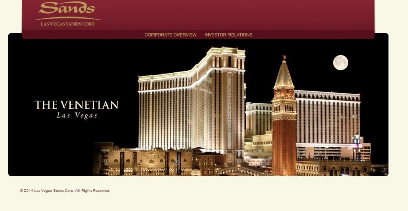Image: Las Vegas Sands website