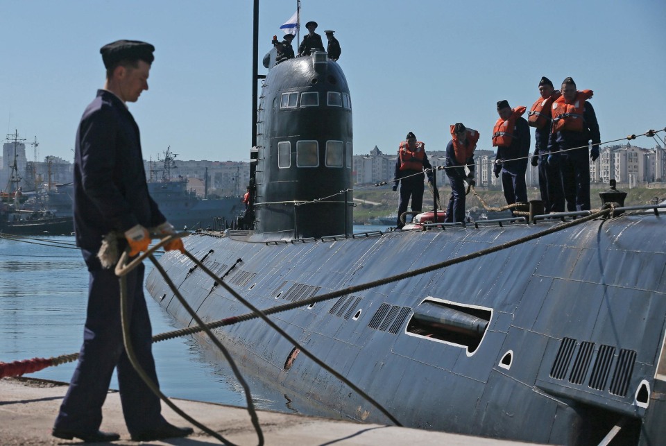 Image: Crisis in Ukraine - Ukrainian submarine surrenders