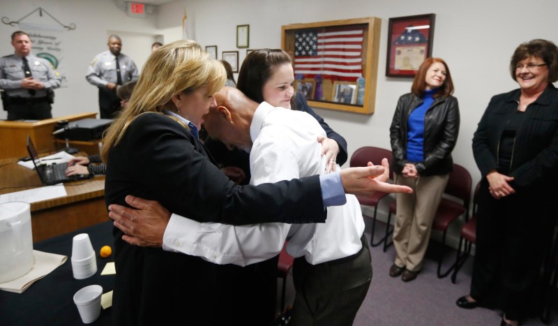 Image: Joseph Sledge was freed from prison Friday, after a panel of judges found that he was wrongly convicted