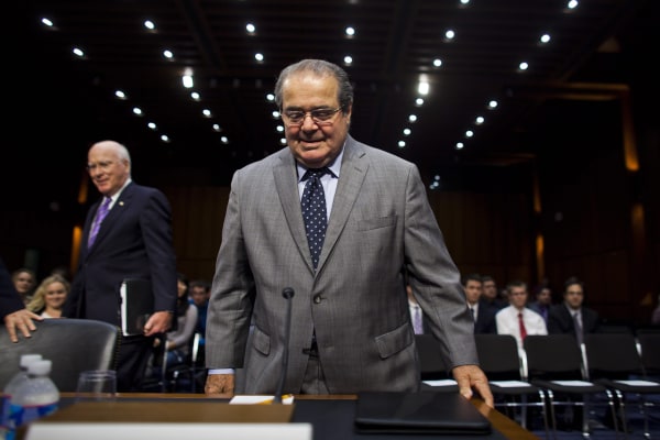 Image: Scalia testifies before a Senate Judiciary Committee