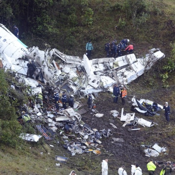 Image: Wreckage of the LaMia jet