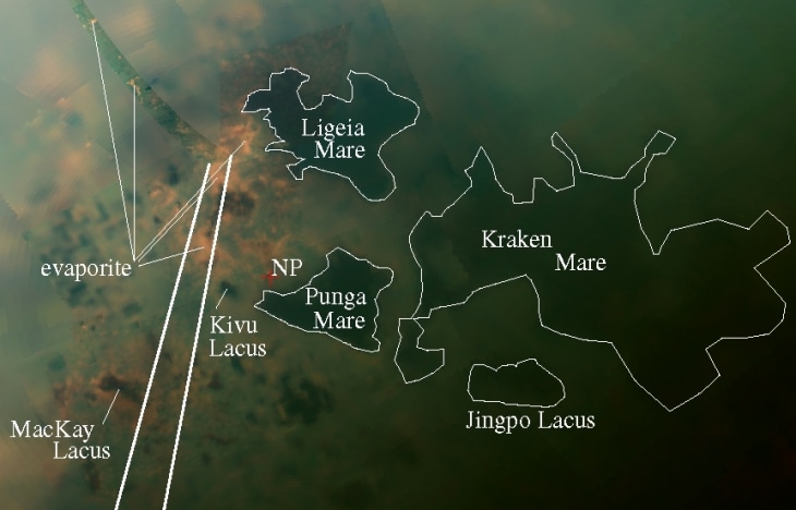 Image: Titan lake region