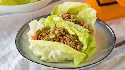 Make Ahead Lettuce Wraps ready to serve