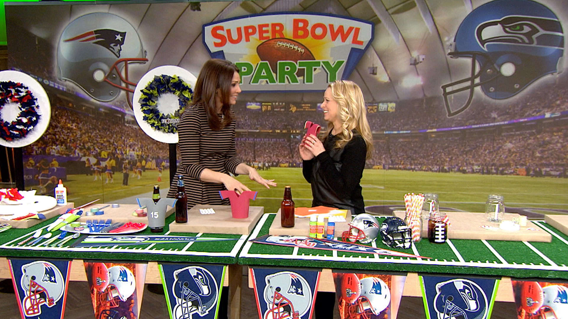 decorate your super bowl party with 6 diy projects