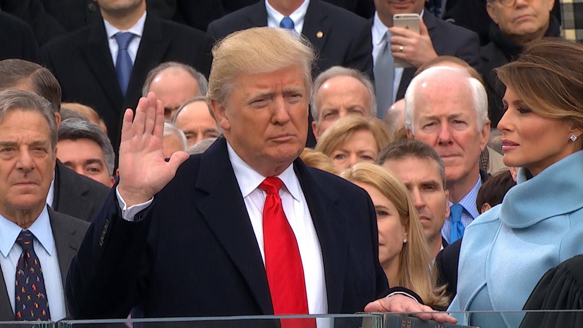 Watch Donald Trump Take The Presidential Oath Of Office