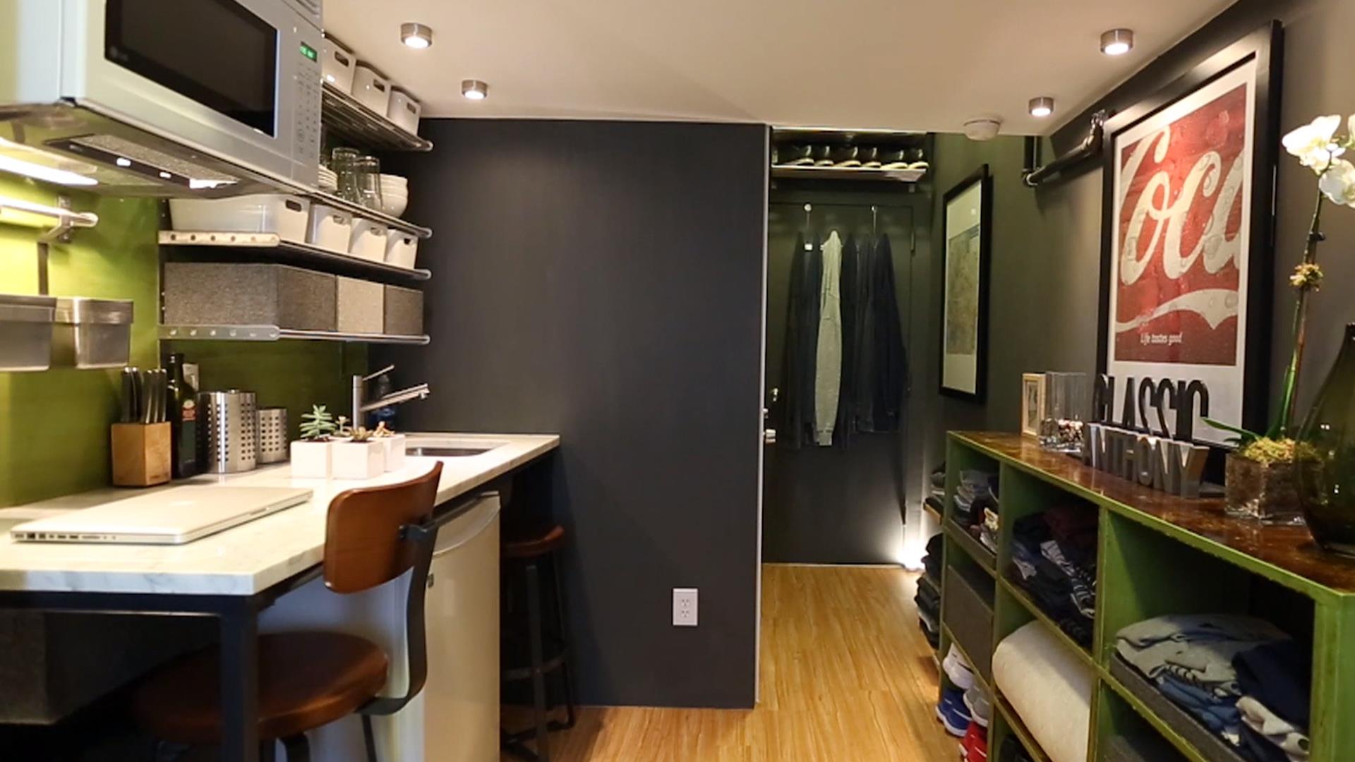 See how one man lives in a 150squarefoot apartment
