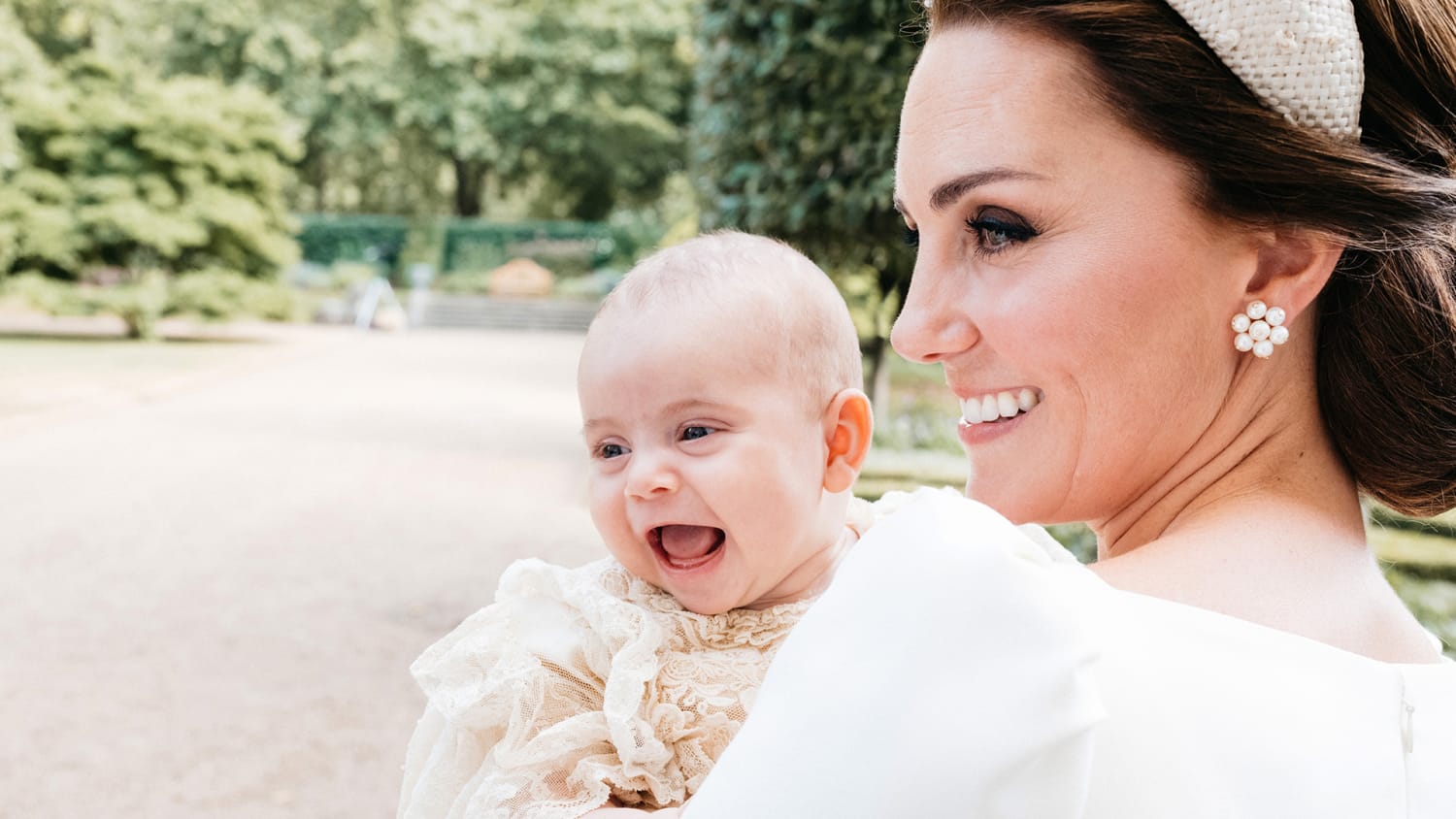 Palace releases sweet bonus photo of Prince Louis and former Kate Middleton at christening ...