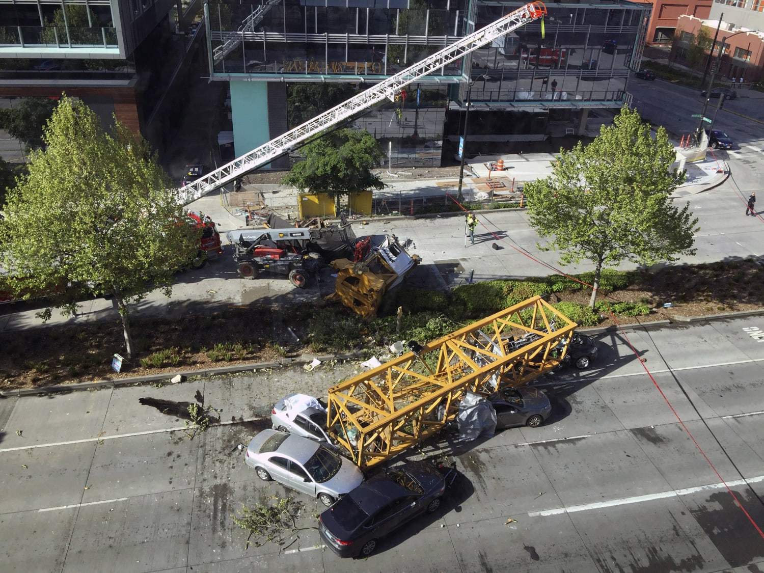 Seattle Crane Accident Video Shows It Hitting A Building Before