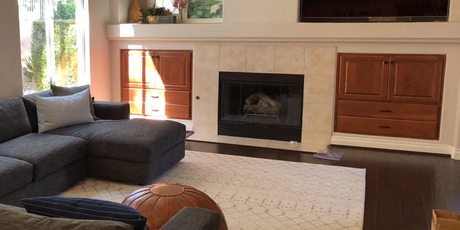 This Diy Cement Fireplace Makeover Cost Less Than 100