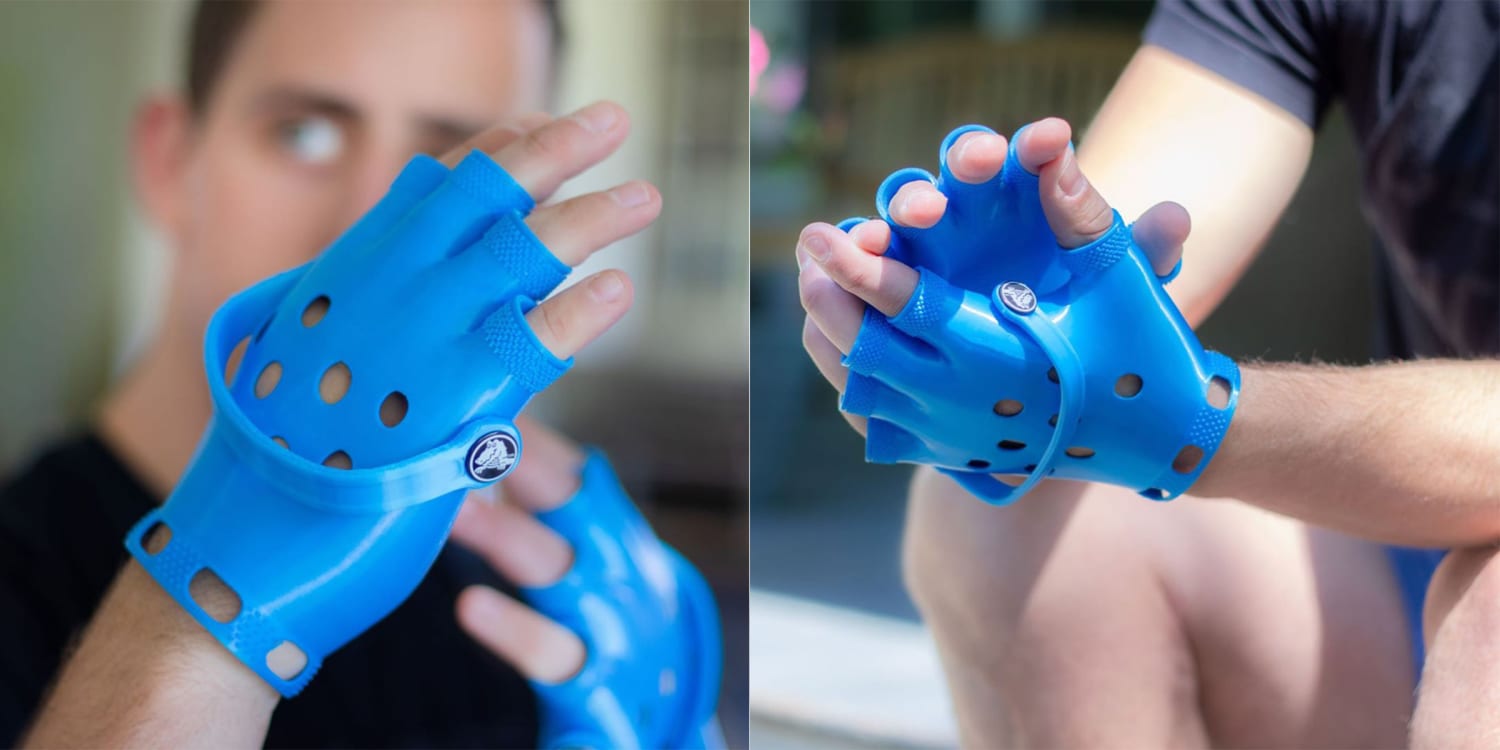 unofficial Crocs gloves are a viral hit