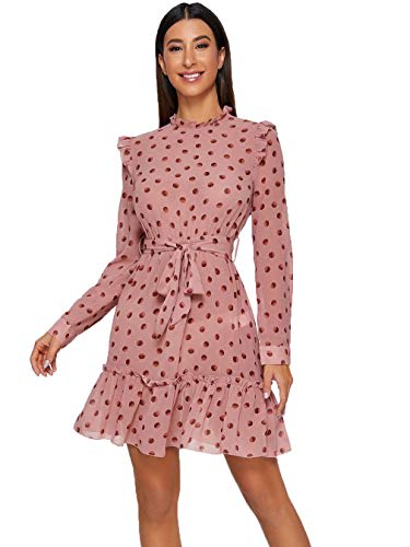 polka dot overall dress