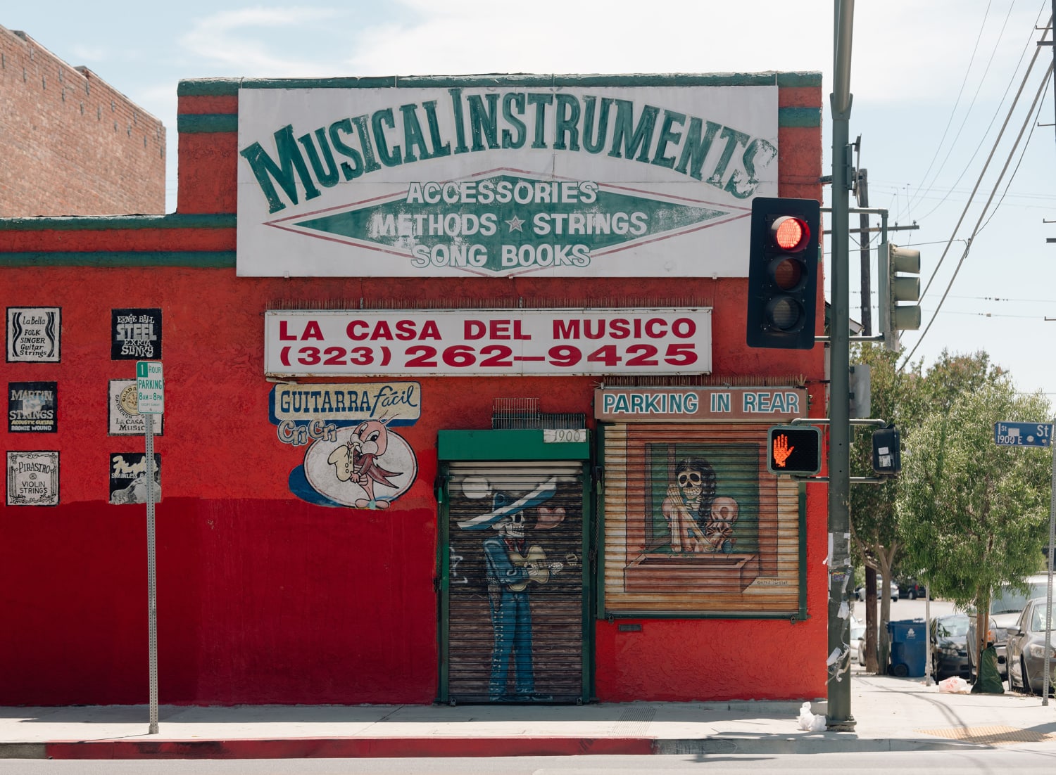 A musical instrument store in Boyle Heights.