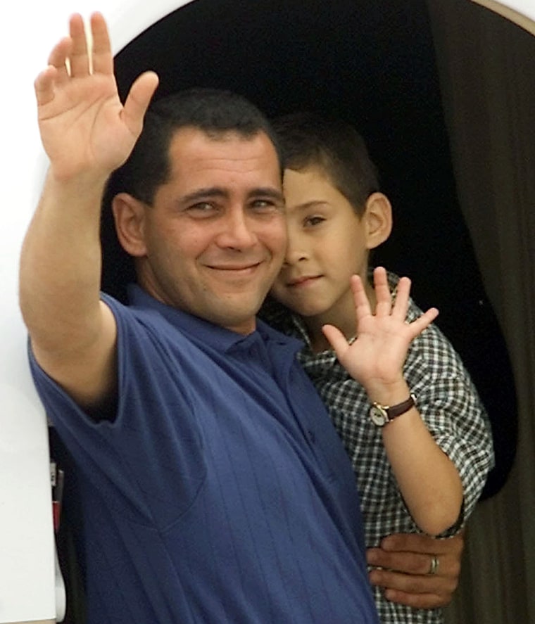 Image result for elian gonzalez and his father leave for cuba