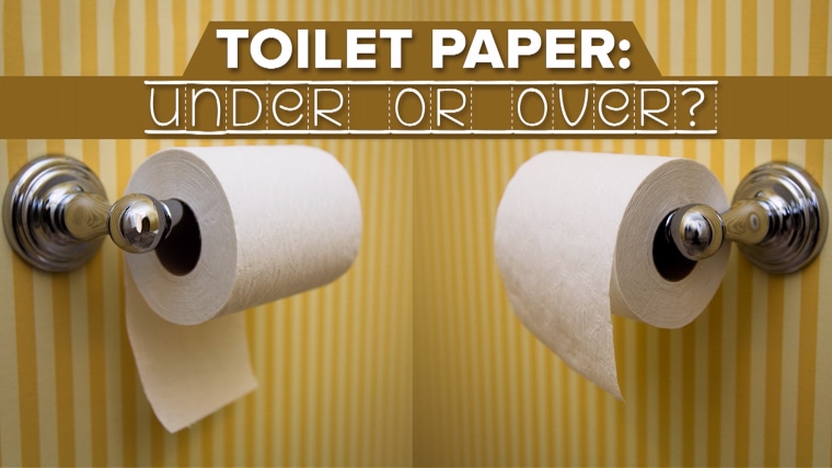 Image result for toilet paper under or over