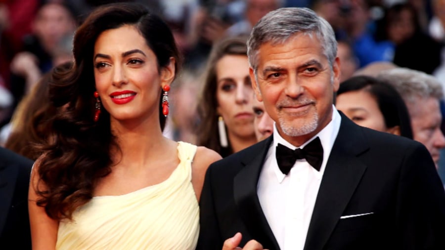 Image result for george clooney twins