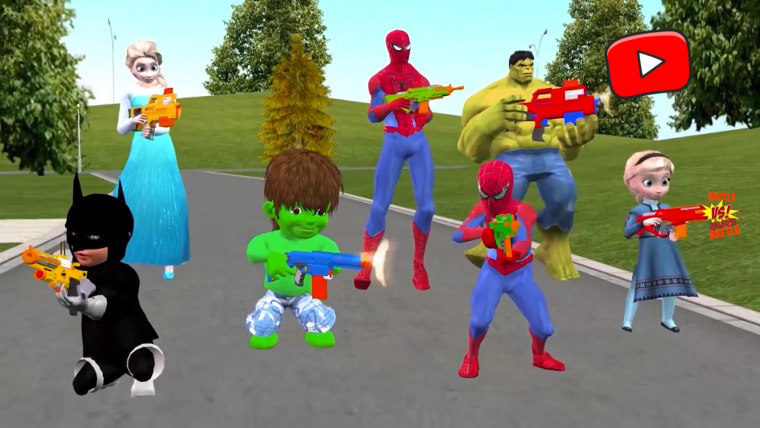 superhero toy videos for toddlers
