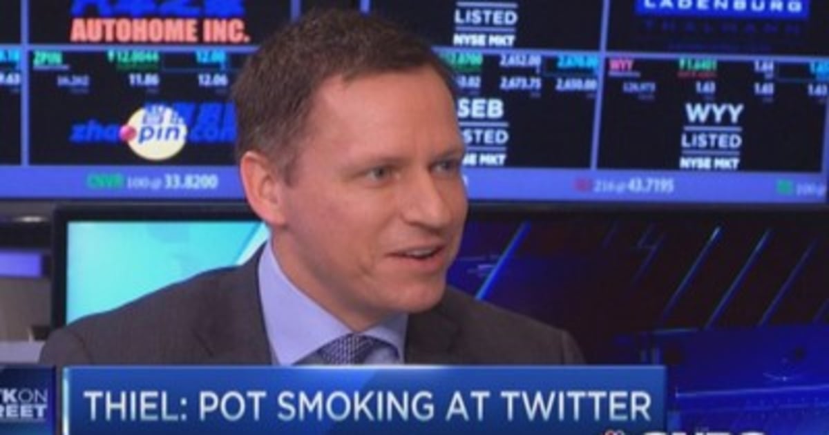 Peter Thiel's positive Twitter point