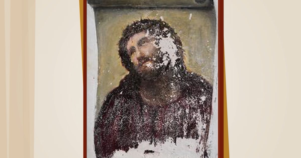 100yearold painting of Christ gets unfortunate restoration