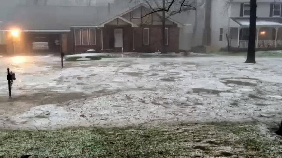 Watch Spring Hailstorm Pound Town Near St. Louis NBC News