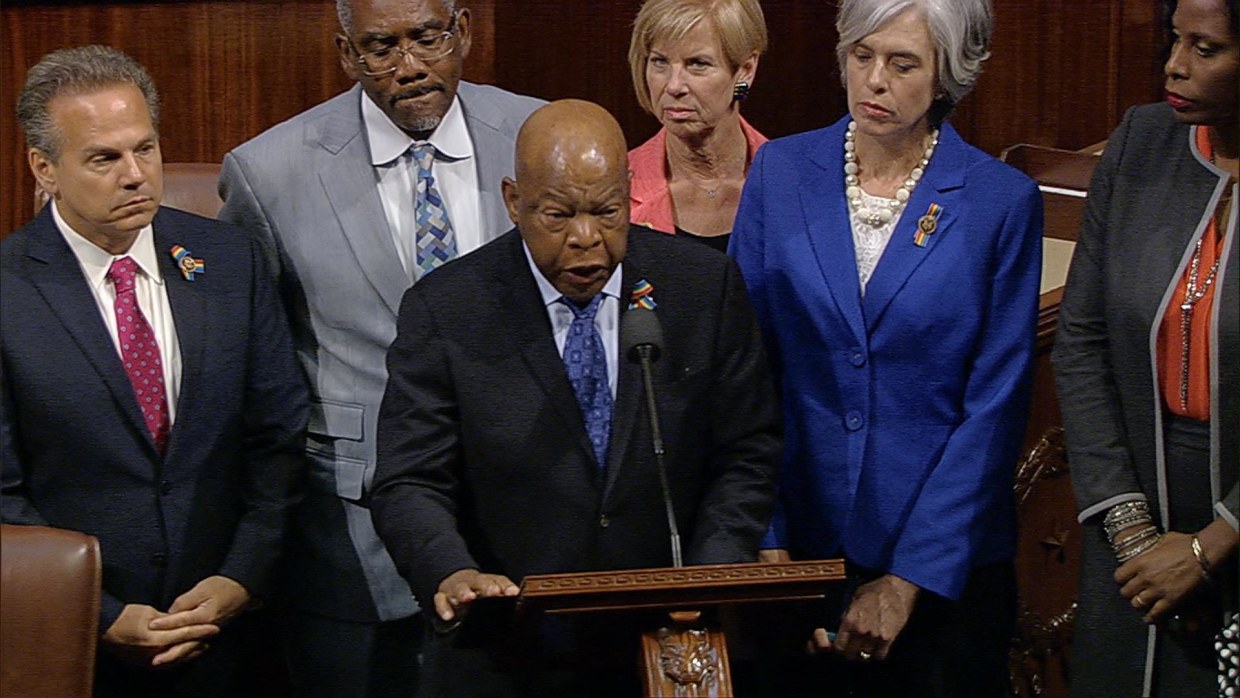 Democrats Stage Sit-In on House Floor Over Gun Control
