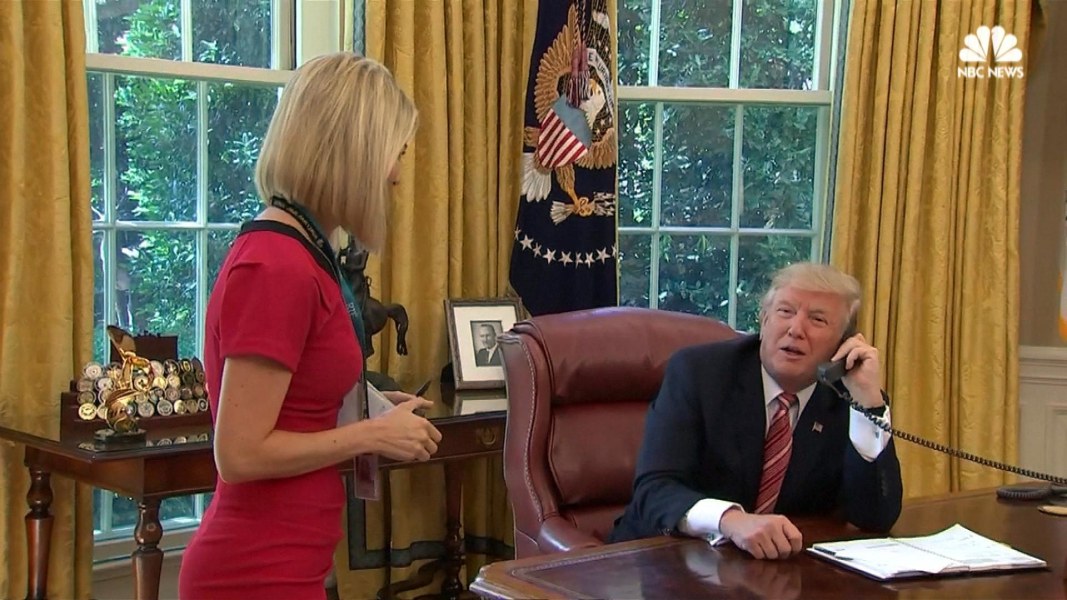 Image result for rte female news reporter with trump
