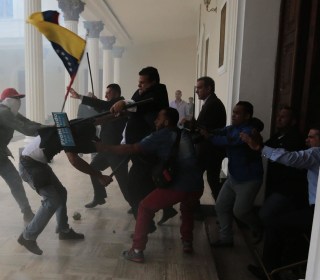 Bloody Scenes as Pipe-Wielding Assailants Attack Venezuelan Lawmakers