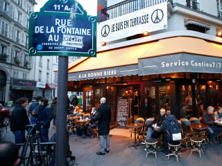 Paris Terror Attack Cafe Reopens for Business