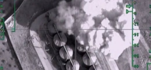 Russian Airstrikes Target ISIS-Held Oil Depots
