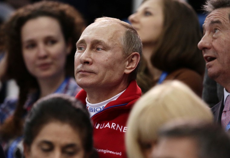 Putin Cheers On Russian Phenom At Sochi Figure Skating