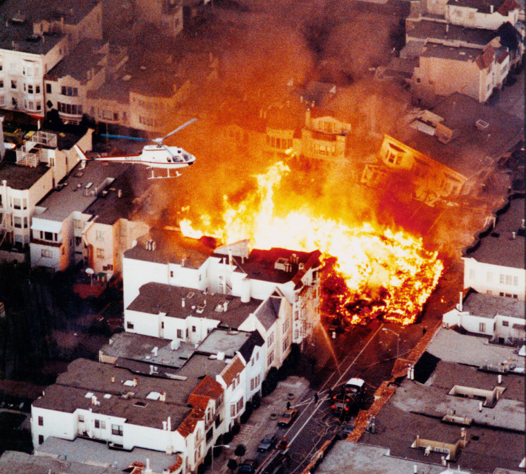 Image: San Francisco's Marina District Fire after the 1989 Loma Prieta earthquake