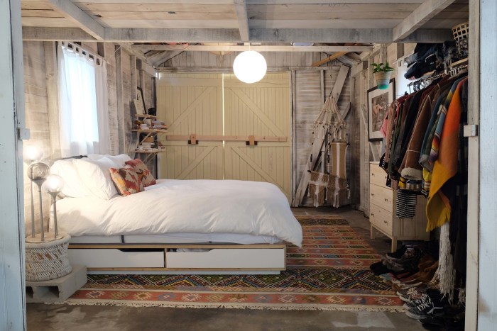 See a dingy garage transform into the coolest bedroom ever