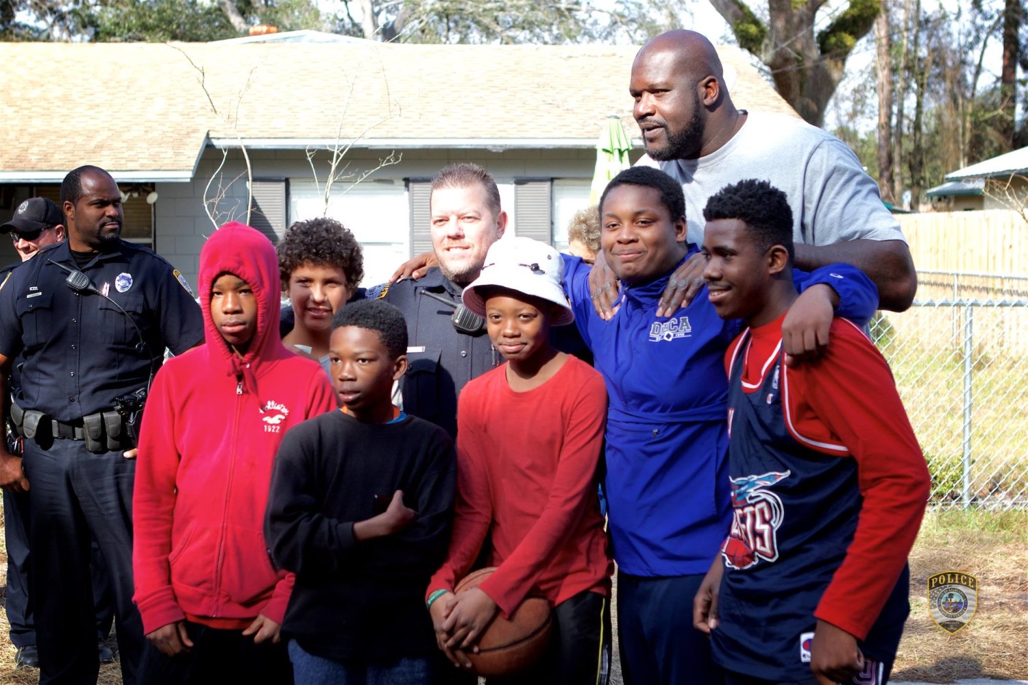 Shaq Surprises Florida Cop for Pickup Game With Kids After Viral Hoops Video - NBC News