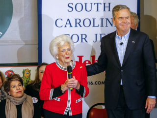 Barbara Bush Hits Campaign Trail With Jeb for Final S.C. Push