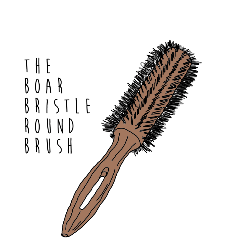 Boar bristle brush