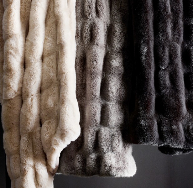 Ruched Faux Fur Throw Today Show