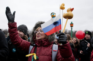 Image: Anti-corruption protest in Russia