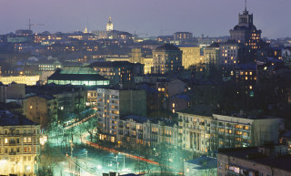 Image: Kiev skyline at night